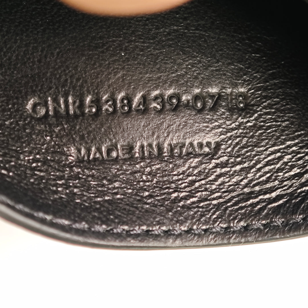 Saint Laurent Small Cuir verni Monogram Vicky Sac à chaîne