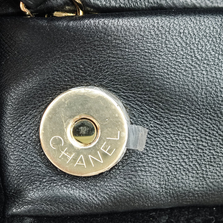 Chanel CC Matelassé Velours Cristal Wristlet Pochette