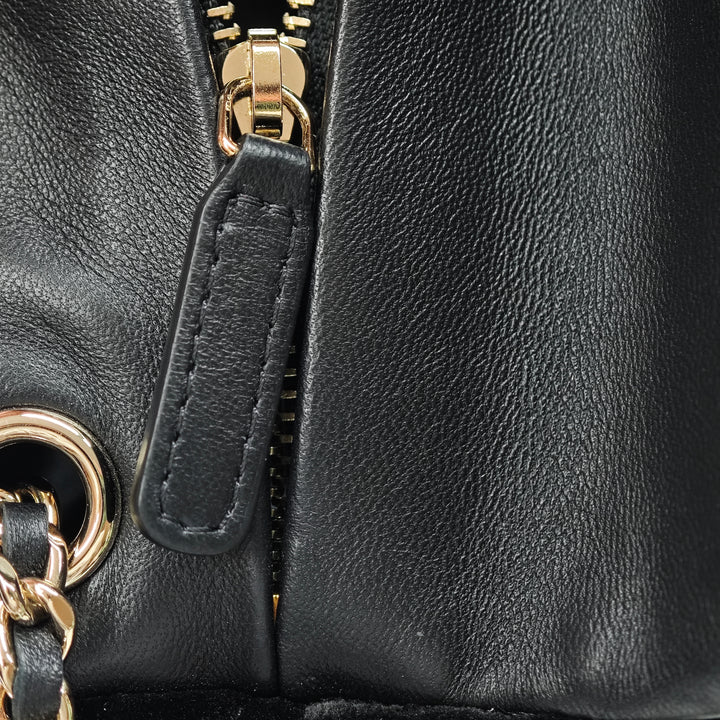 Chanel CC Matelassé Velours Cristal Wristlet Pochette