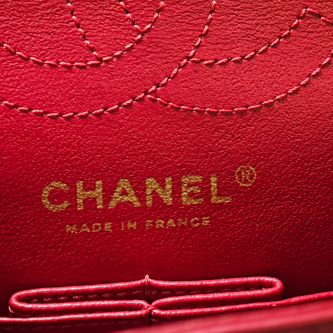 Chanel Matelassé vieilli Cuir de veau Reissue 2.55 Simple rabat 224