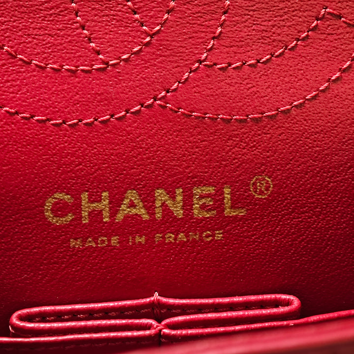 Chanel Matelassé vieilli Cuir de veau Reissue 2.55 Simple rabat 224