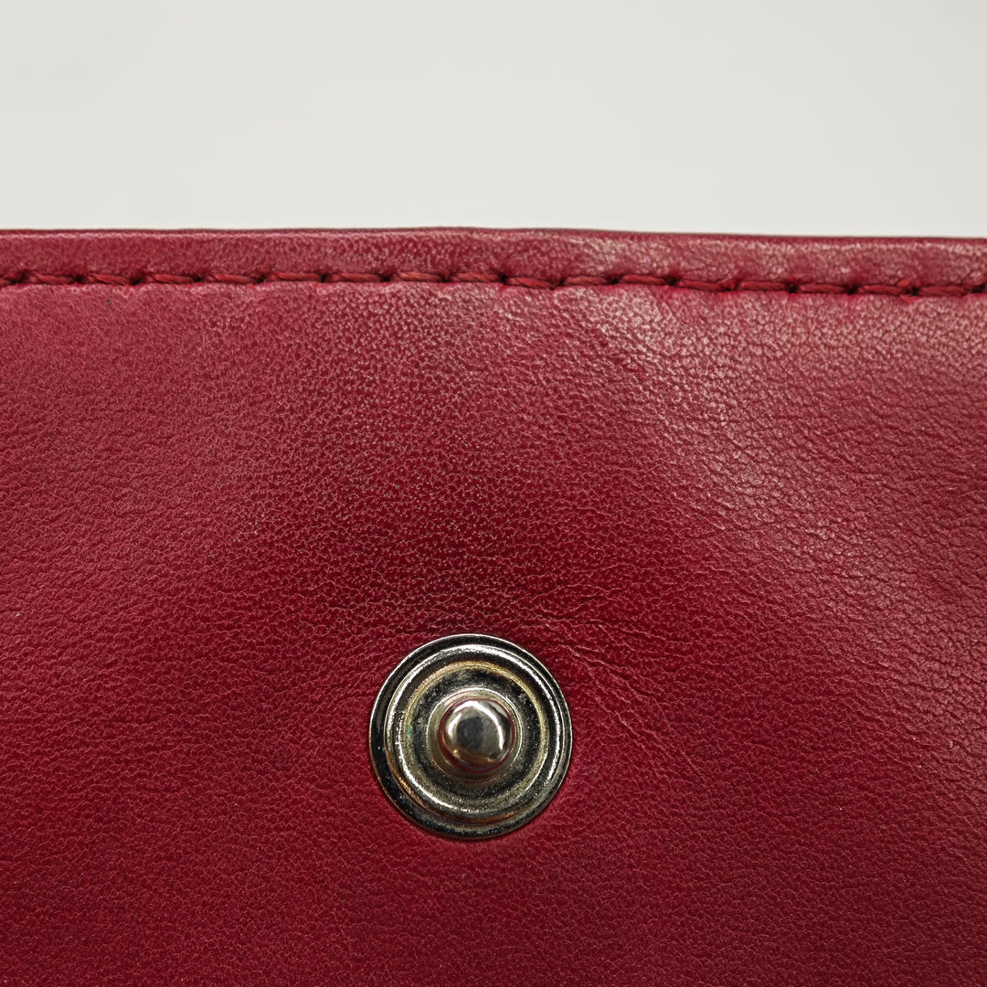 Chanel CC Matelassé Cuir de veau Double Stitch Hamptons Wallet on Chain