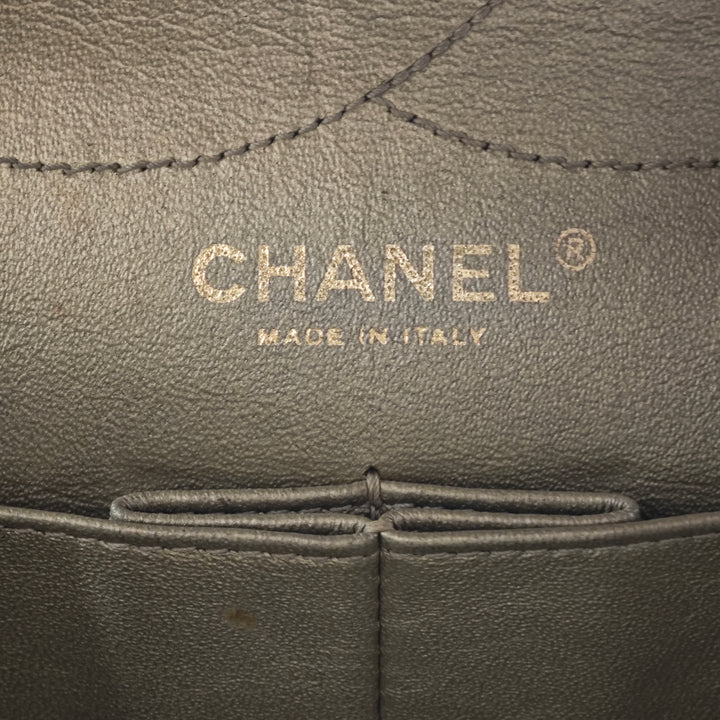 Chanel Metallic vieilli Cuir de veau Reissue 2.55 Double rabat 227