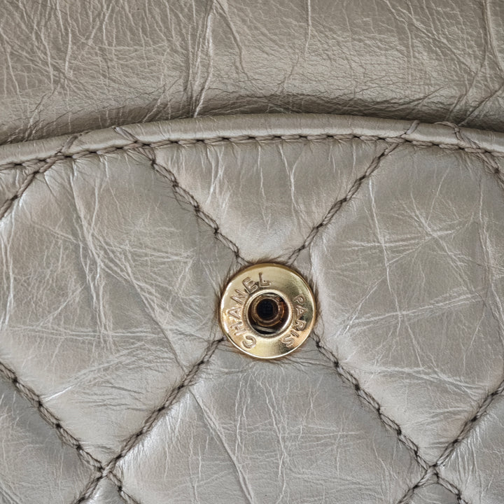Chanel Metallic vieilli Cuir de veau Reissue 2.55 Double rabat 227