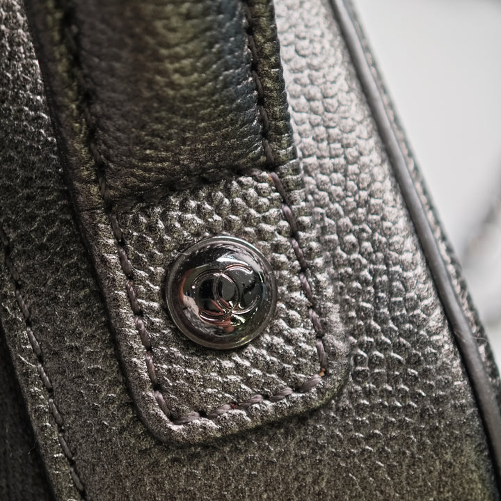Chanel Small Metallic Caviar CC Filigree Vanity