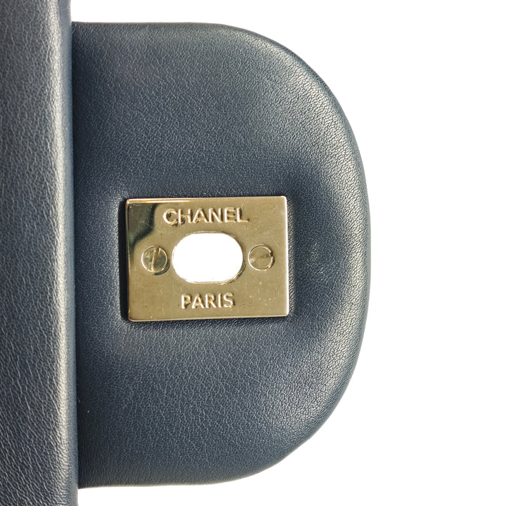 Chanel Jumbo Classic Cuir verni Double rabat