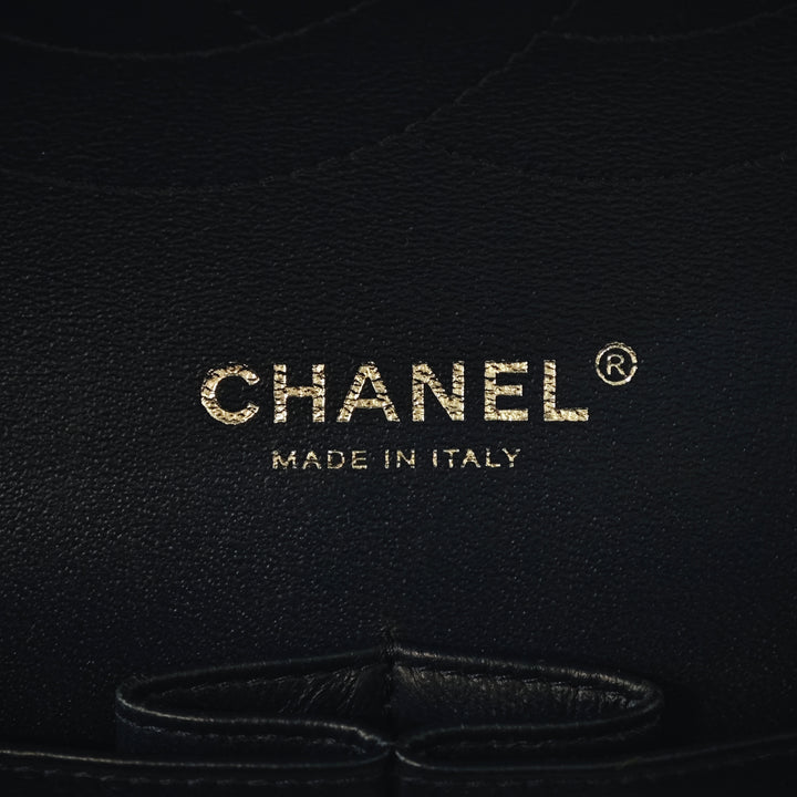 Chanel Jumbo Classic Cuir verni Double rabat