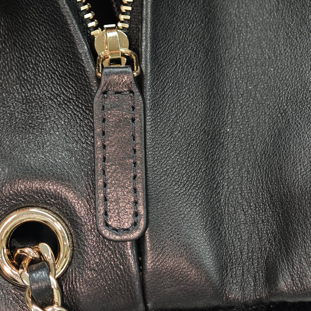 Chanel CC Matelassé Velours Cristal Wristlet Pochette