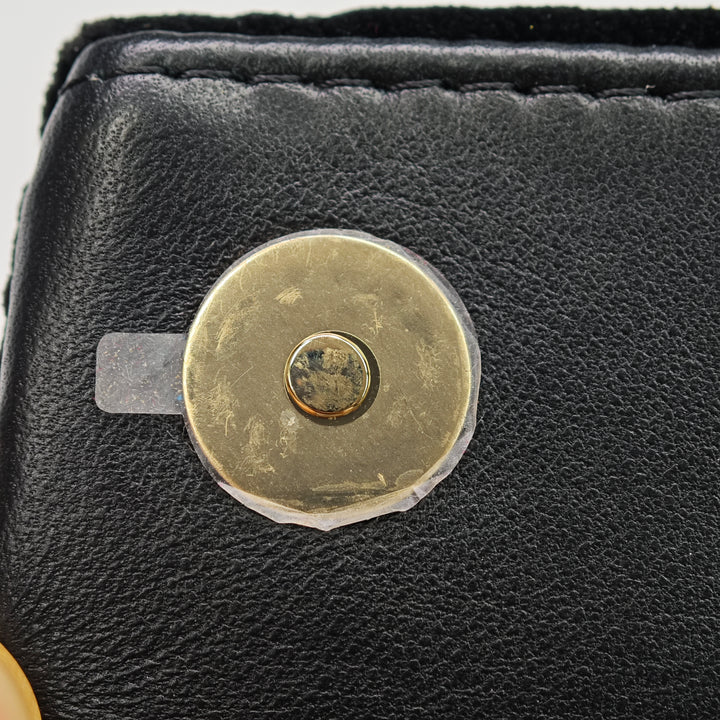 Chanel CC Matelassé Velours Cristal Wristlet Pochette