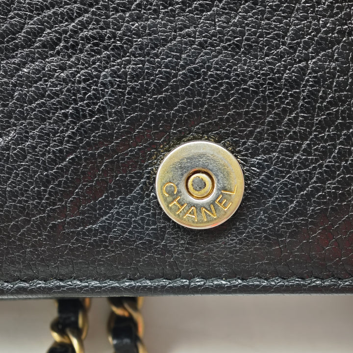 Chanel clouté Cuir de veau grainé Boy Wallet on Chain