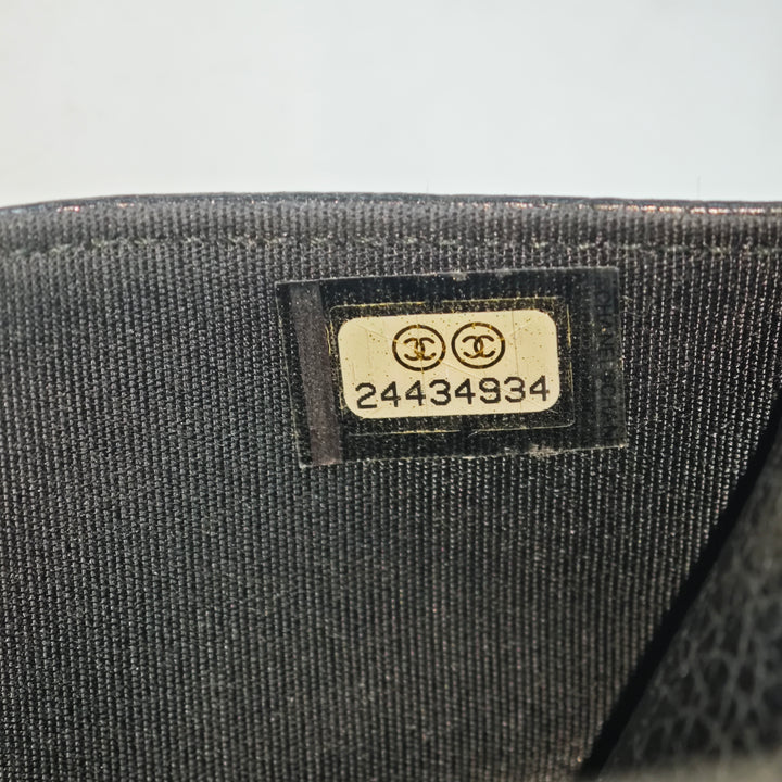Chanel clouté Cuir de veau grainé Boy Wallet on Chain