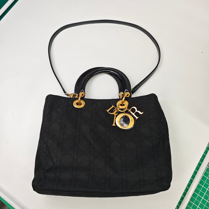 Dior Large Nylon Cannage Lady Dior