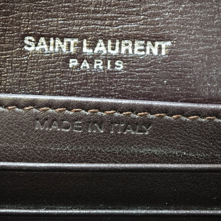 Saint Laurent Small Cuir de veau Monogram Sunset Sac porté croisé