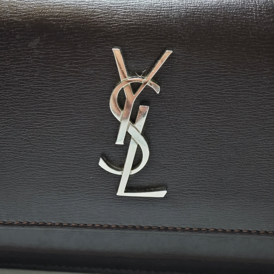 Saint Laurent Small Cuir de veau Monogram Sunset Sac porté croisé