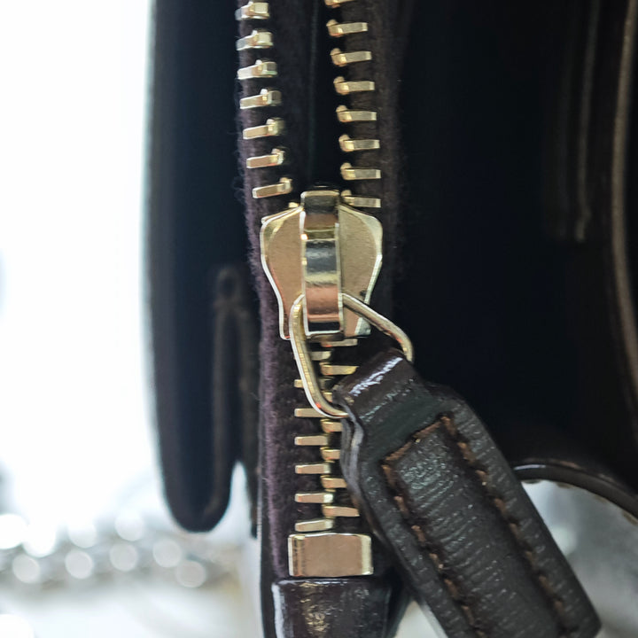 Saint Laurent Small Cuir de veau Monogram Sunset Sac porté croisé