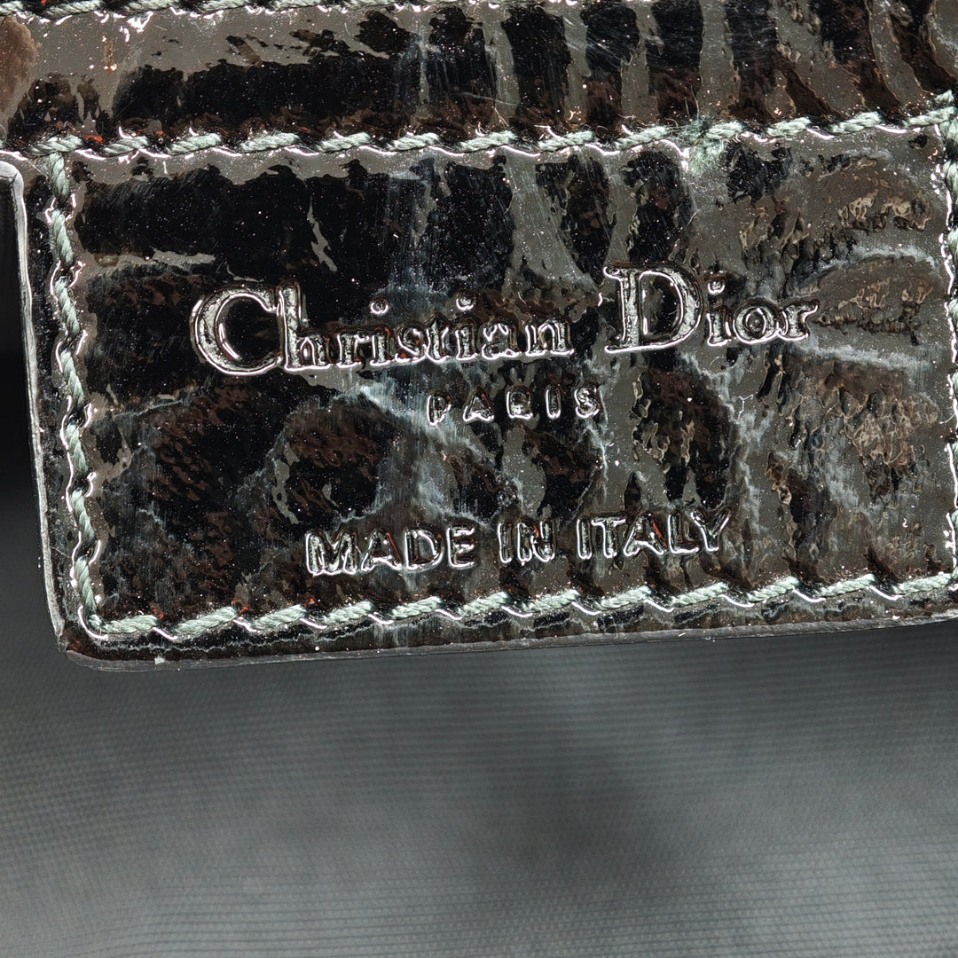 Dior Large Cuir verni Cannage Lady Dior Soft Shopping Cabas