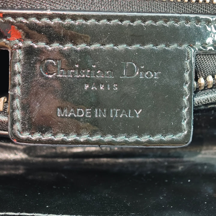 Dior Medium Cuir verni Cannage Lady Dior
