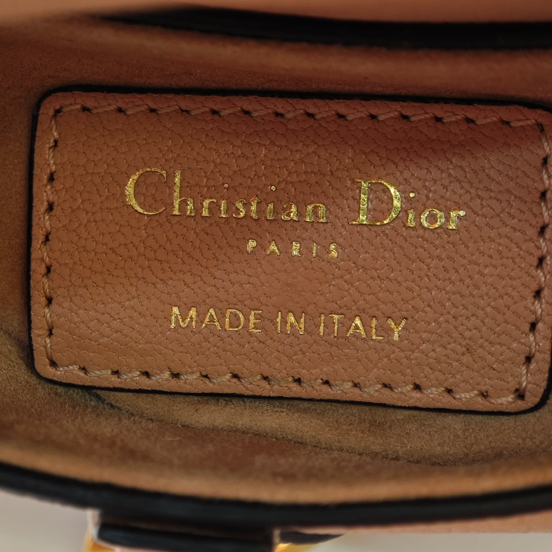 Dior Micro Cuir de chèvre Saddle Sac