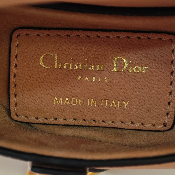 Dior Micro Cuir de chèvre Saddle Sac