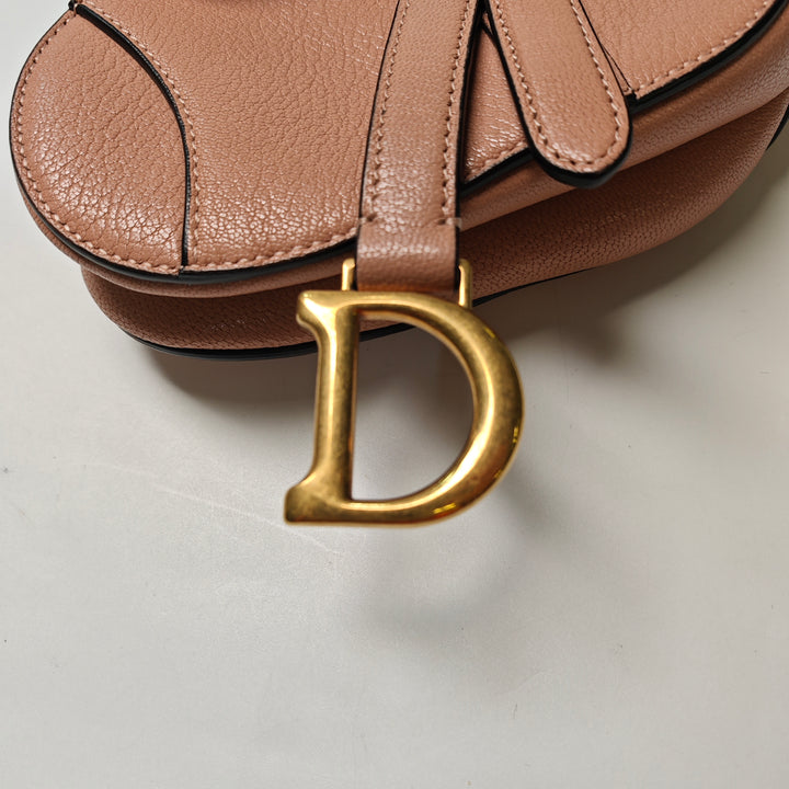 Dior Micro Cuir de chèvre Saddle Sac