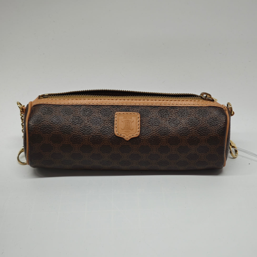 Celine Macadam Coated Toile Sac porté croisé