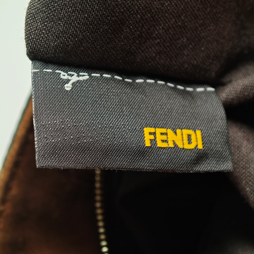 Fendi Pequin Toile Sac bandoulière