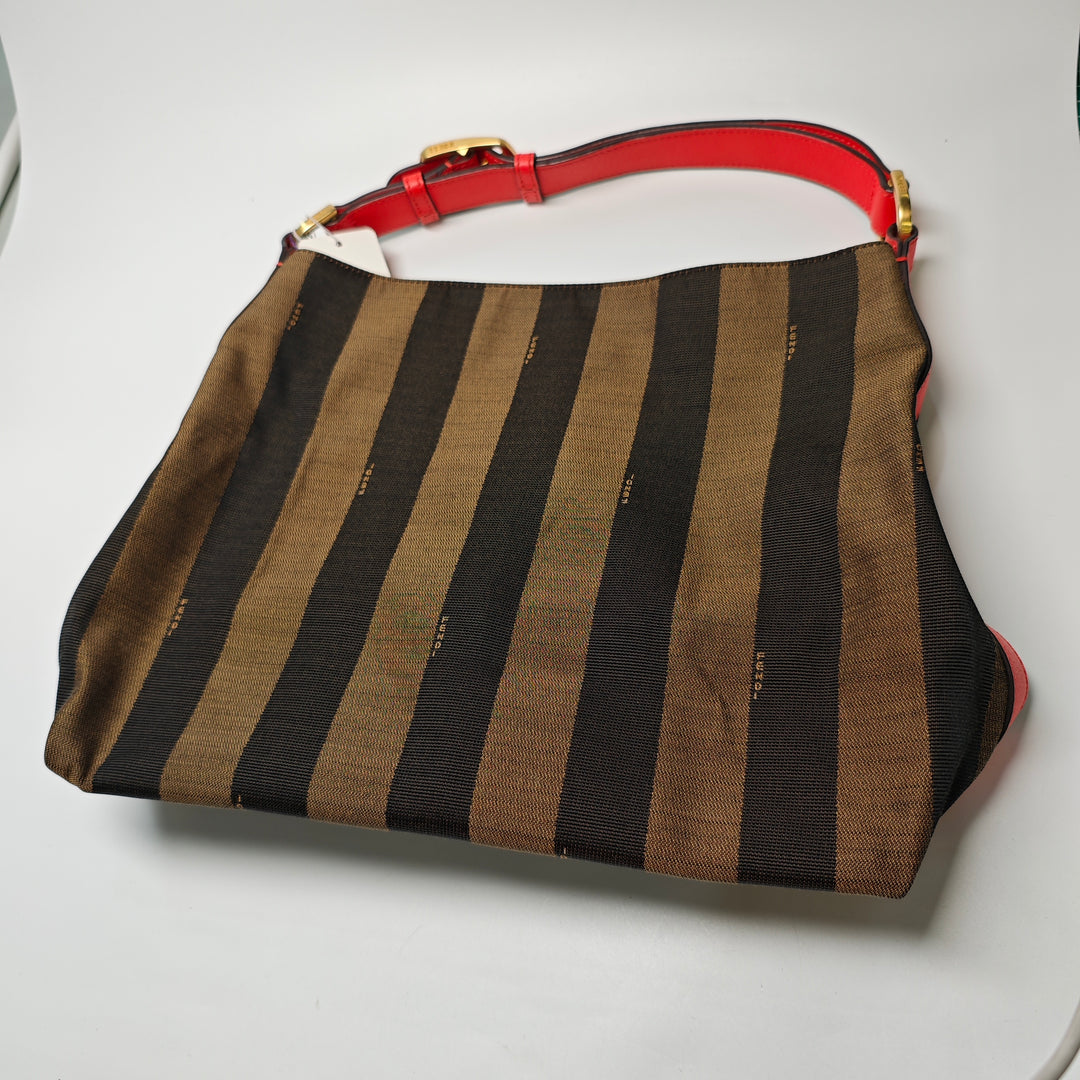 Fendi Pequin Toile Sac bandoulière