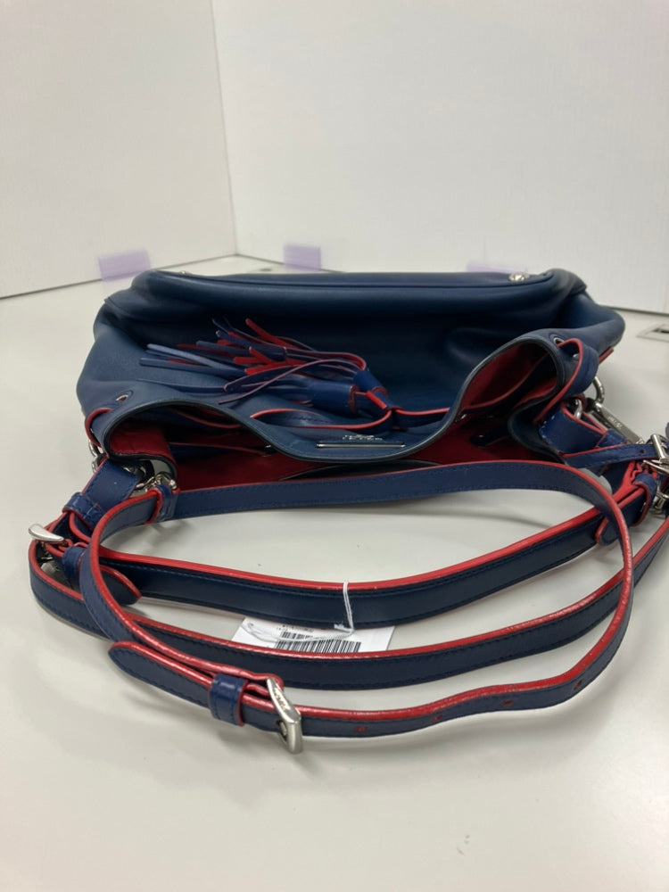 Prada Soft Veau Pompon Convertible Drawstring Bucket Sac