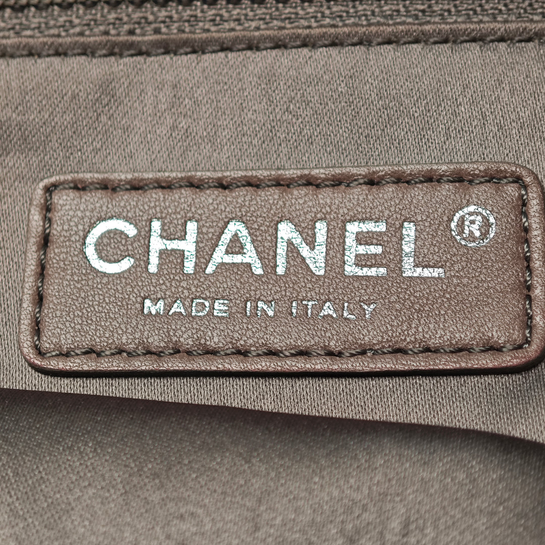 Chanel CC Cuir d’agneau Graphic Patchwork Rabat intégral