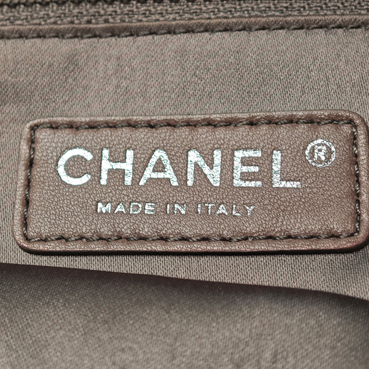 Chanel CC Cuir d’agneau Graphic Patchwork Rabat intégral