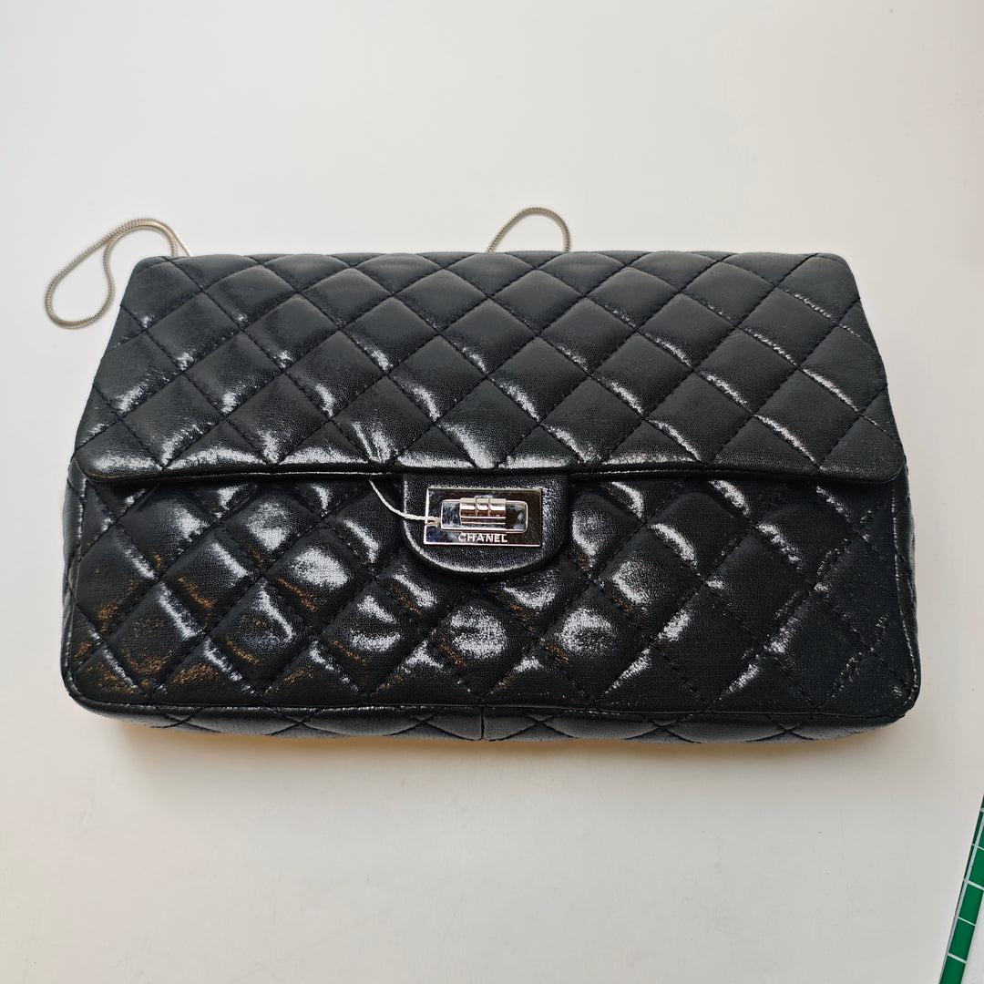 Chanel Matelassé Iridescent Cuir d’agneau Reissue 2.55 Chain à rabat