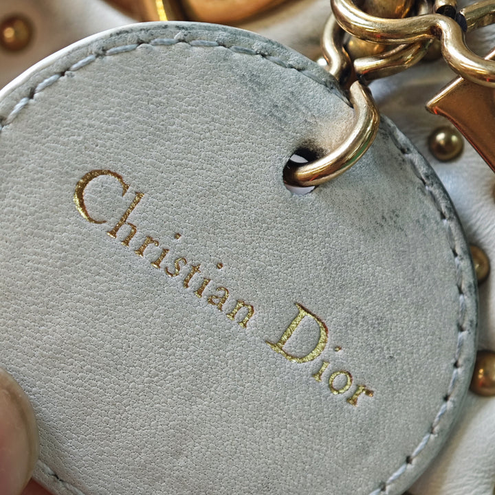 Dior Mini Cuir d’agneau Cannage clouté Supple Lady Dior