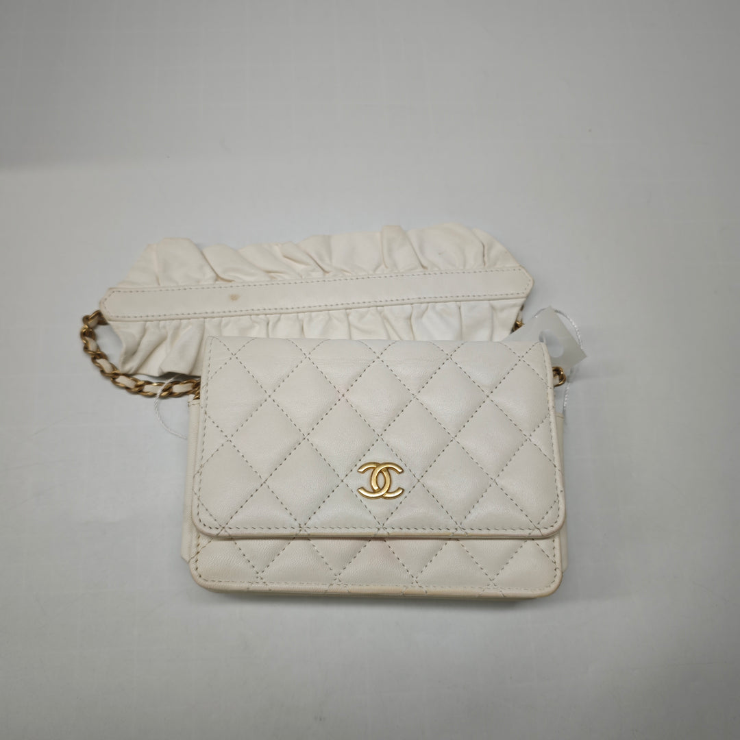 Chanel Matelassé Cuir d’agneau Romance Wallet on Chain