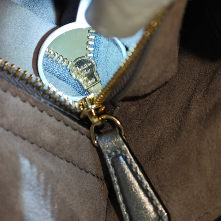 Dior Small Metallic Cuir de veau grainé Cannage Supple Lady Dior