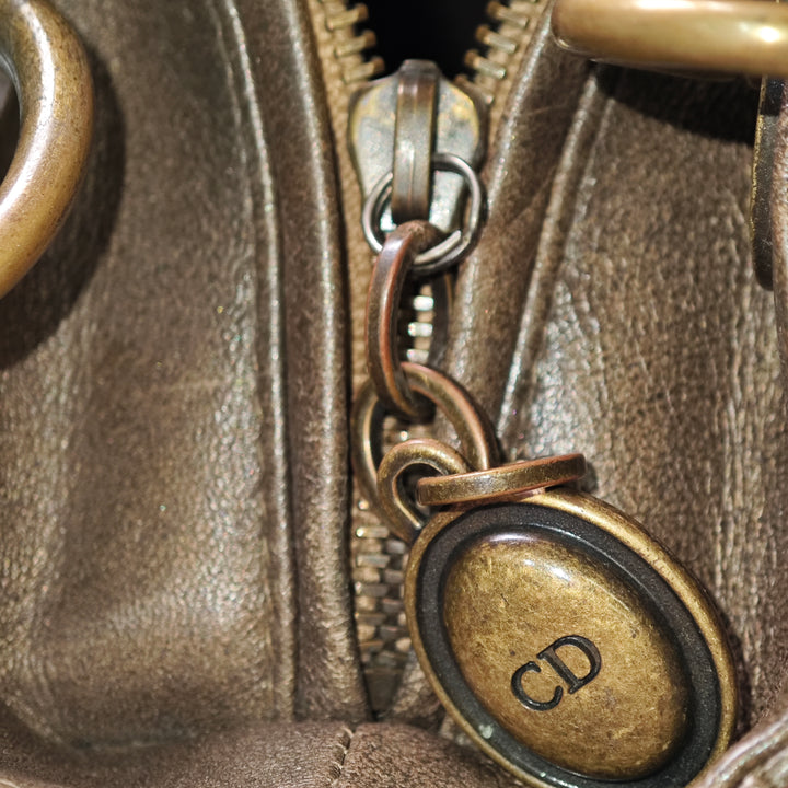 Dior Medium Metallic Cuir d’agneau Cannage Lady Dior