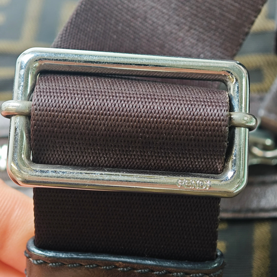 Fendi Zucca Toile Sac porté croisé