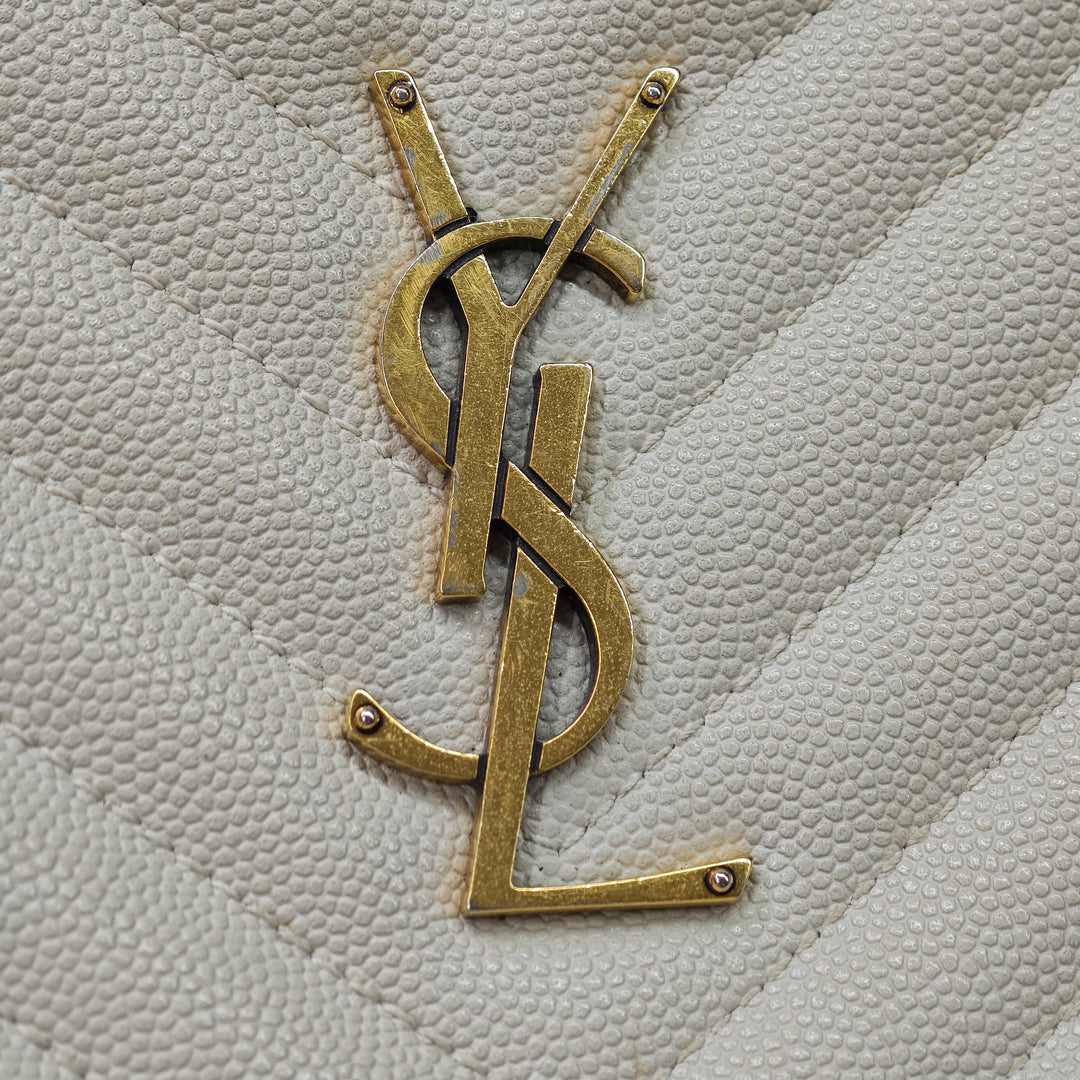 Saint Laurent Grain De Poudre Chevron Rond Vinyle Sac caméra