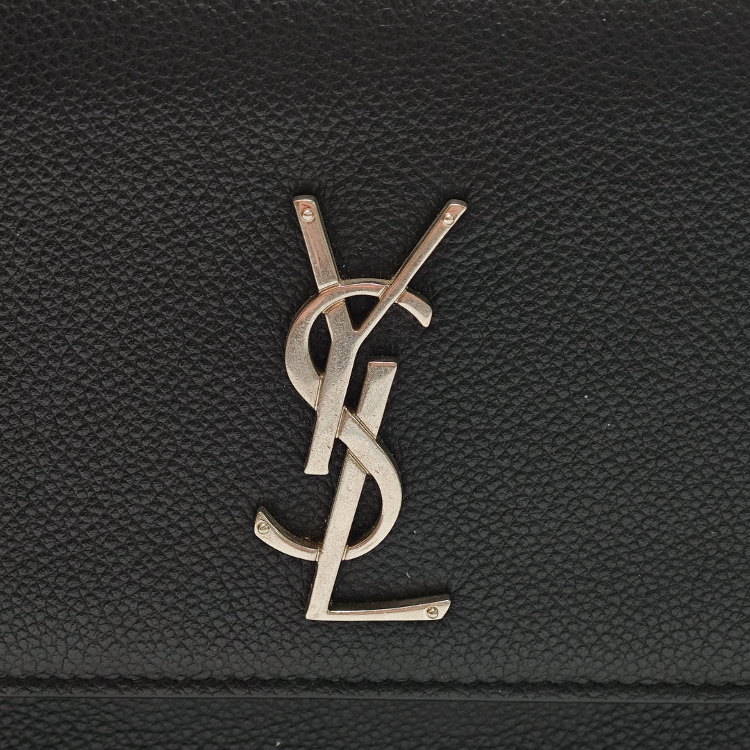 Saint Laurent Medium Cuir de veau grainé Monogram Sunset Sac porté croisé