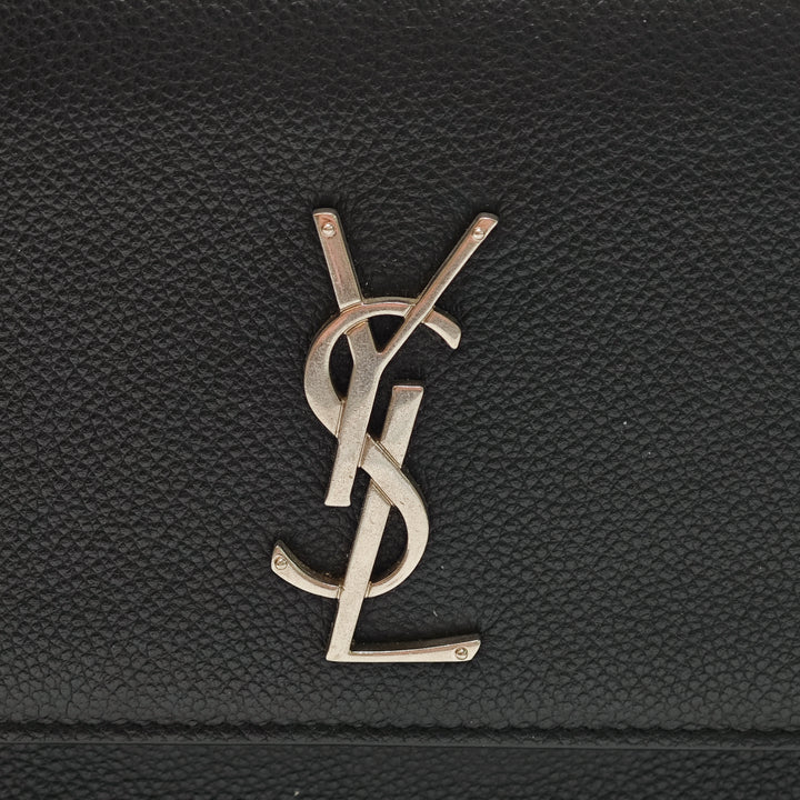 Saint Laurent Medium Cuir de veau grainé Monogram Sunset Sac porté croisé