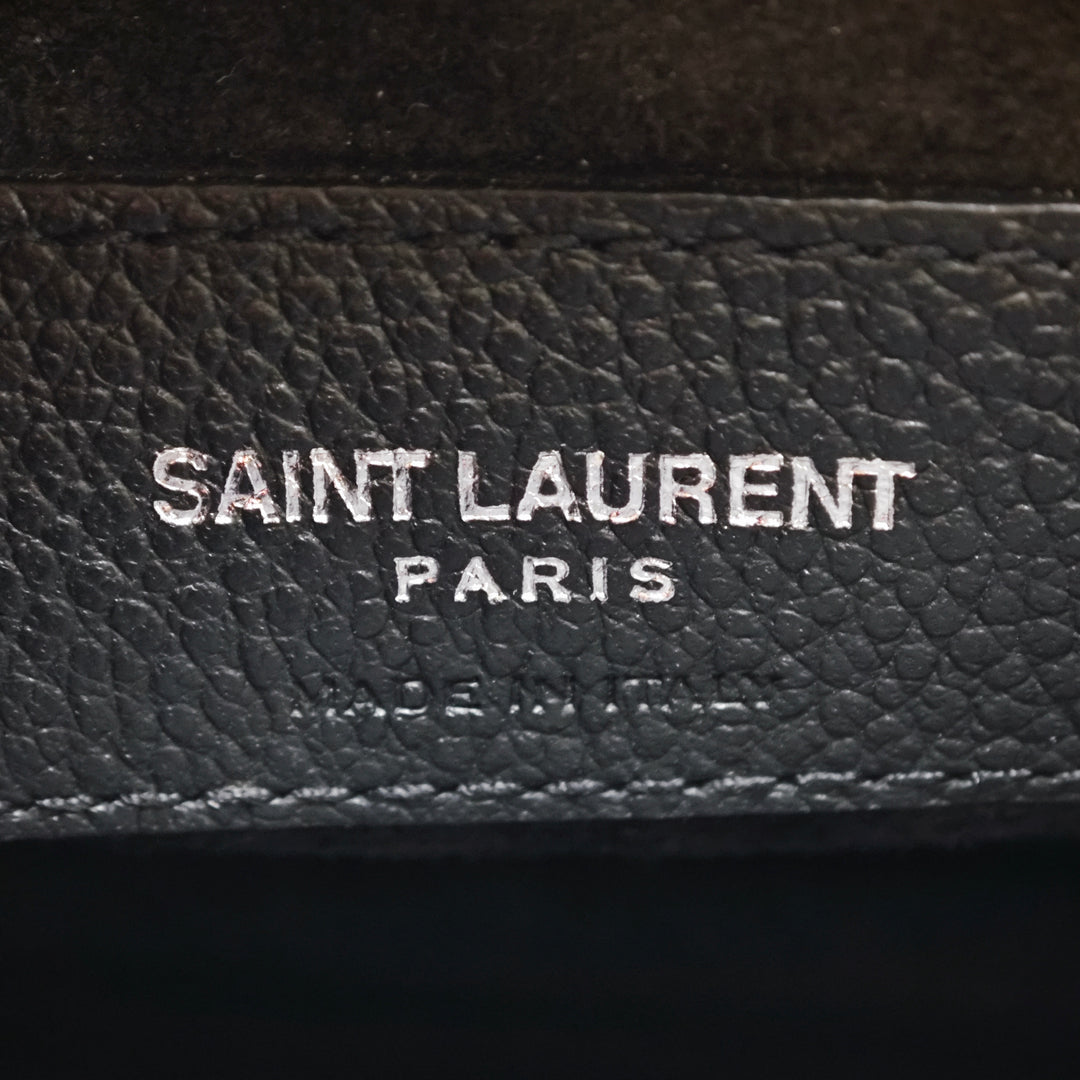 Saint Laurent Medium Cuir de veau grainé Monogram Sunset Sac porté croisé