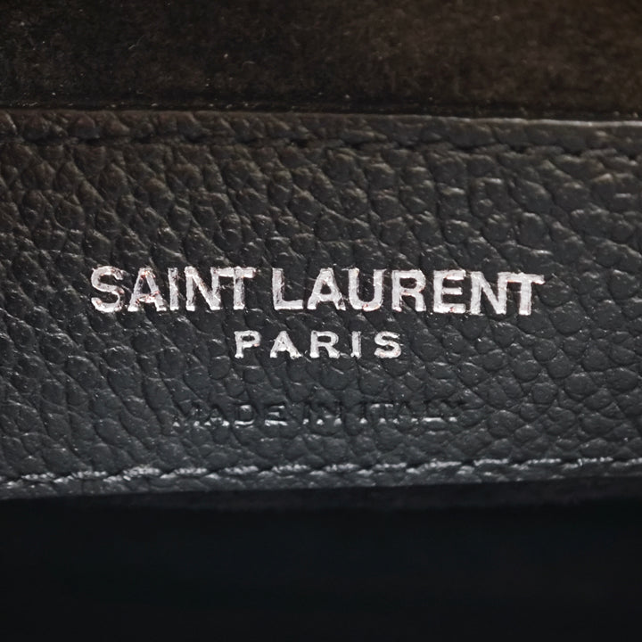 Saint Laurent Medium Cuir de veau grainé Monogram Sunset Sac porté croisé