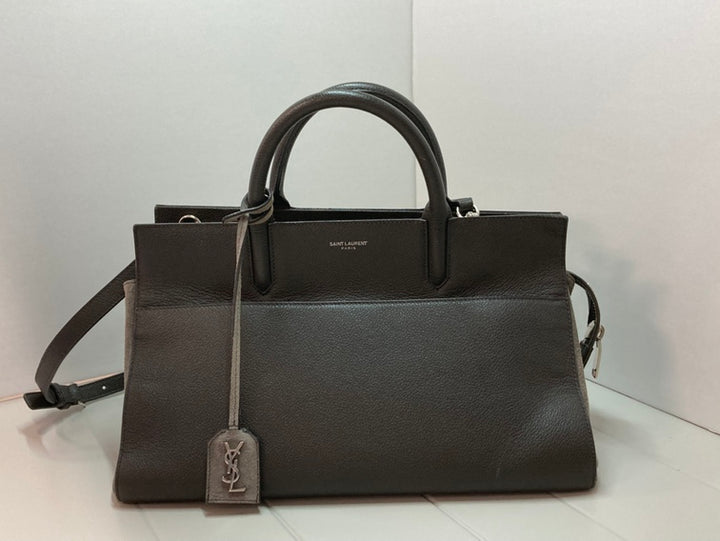Saint Laurent Small Cuir et Daim Rive Gauche Cabas Cabas
