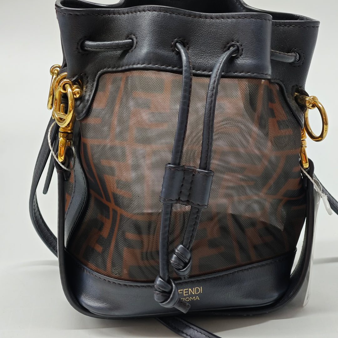Fendi Mini Zucca Mesh Mon Tresor Bucket Sac