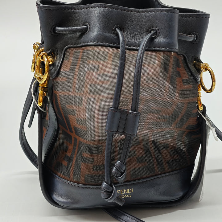 Fendi Mini Zucca Mesh Mon Tresor Bucket Sac