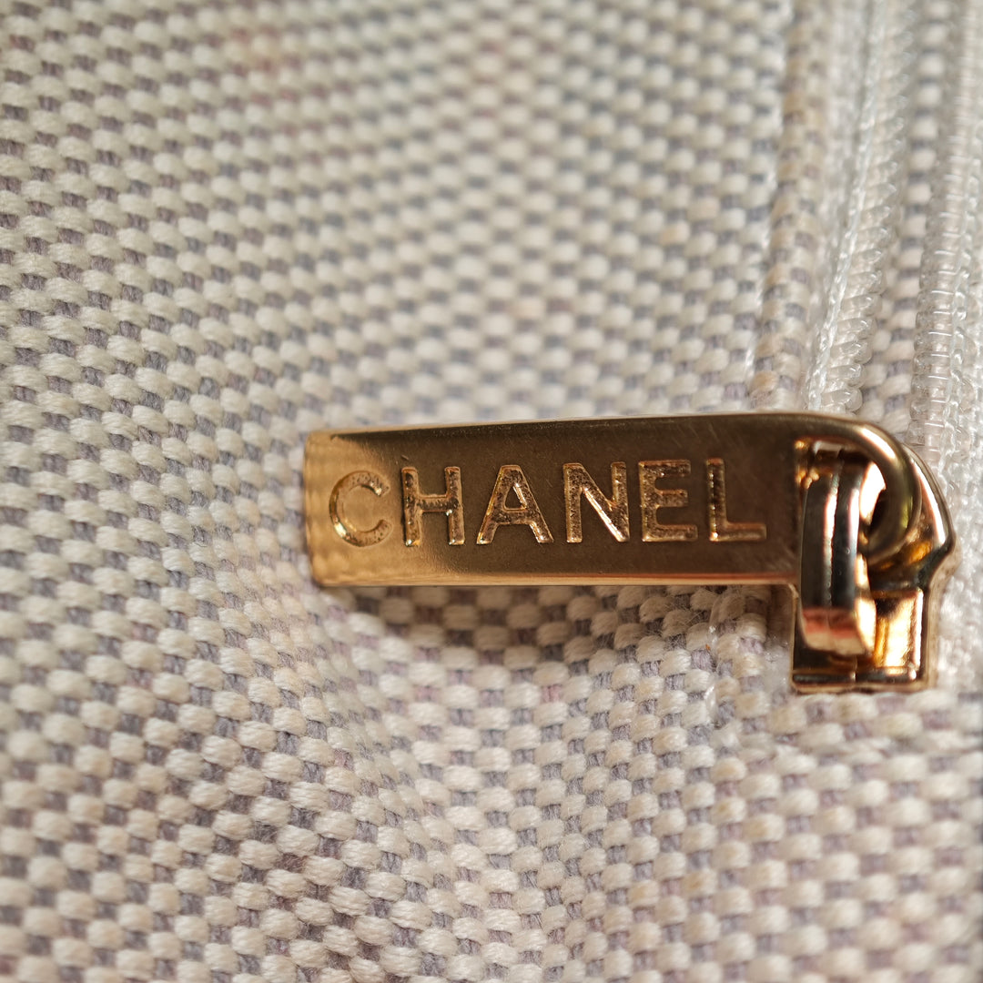 Chanel Matelassé Cuir de veau Stitch Retro Chain Accordion à rabat