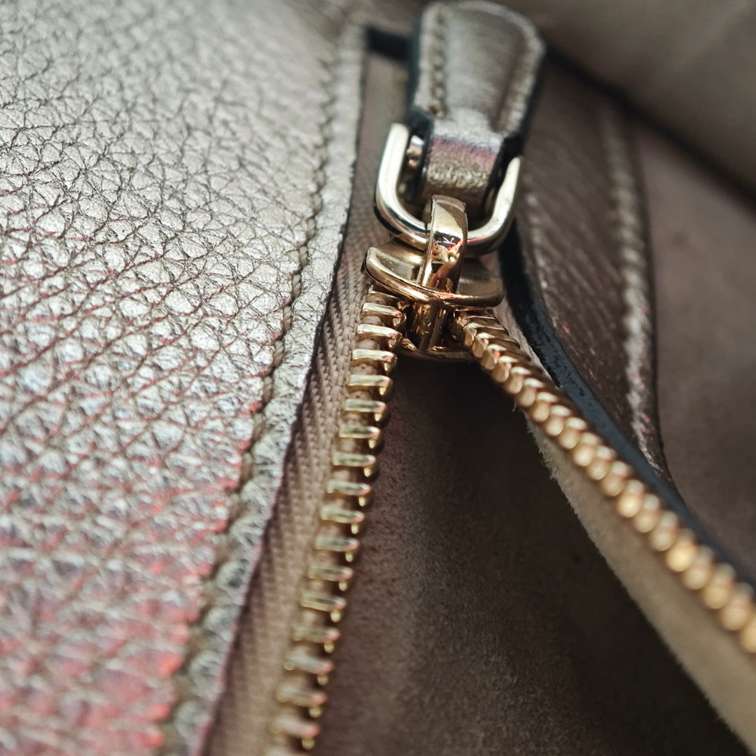 Dior Medium Metallic Cuir de veau Diorama à rabat