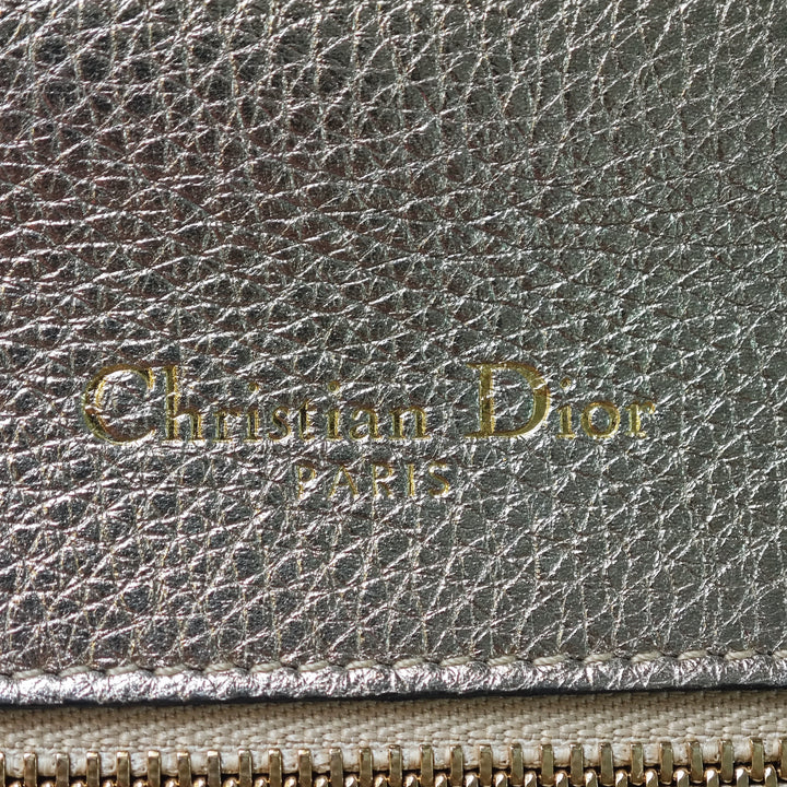 Dior Medium Metallic Cuir de veau Diorama à rabat