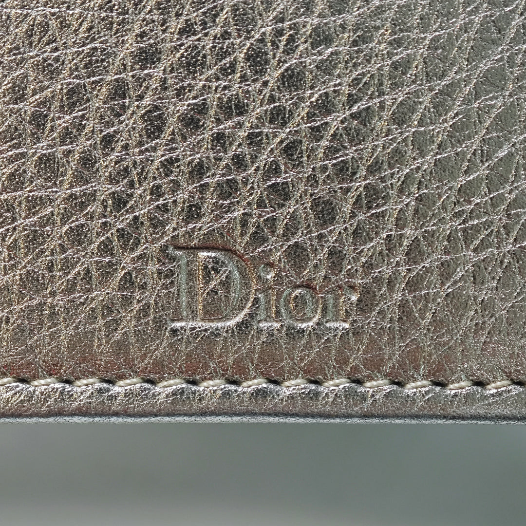 Dior Medium Metallic Cuir de veau Diorama à rabat