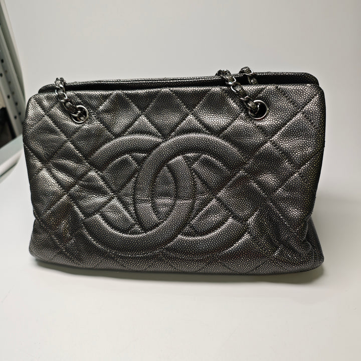 Chanel CC Matelassé Caviar Cabas chaîne