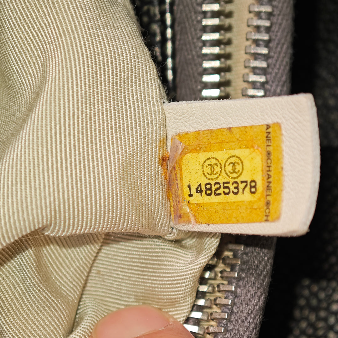Chanel CC Matelassé Caviar Cabas chaîne